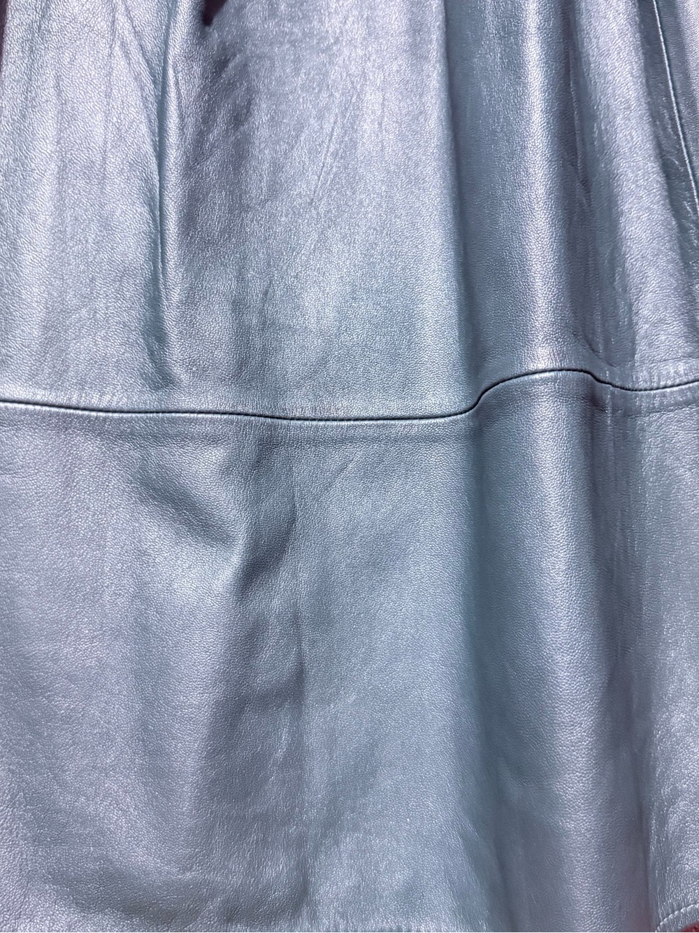 Tibi Green Leather A-Line Pleated Midi Skirt Size 6 - Picture 4 of 9